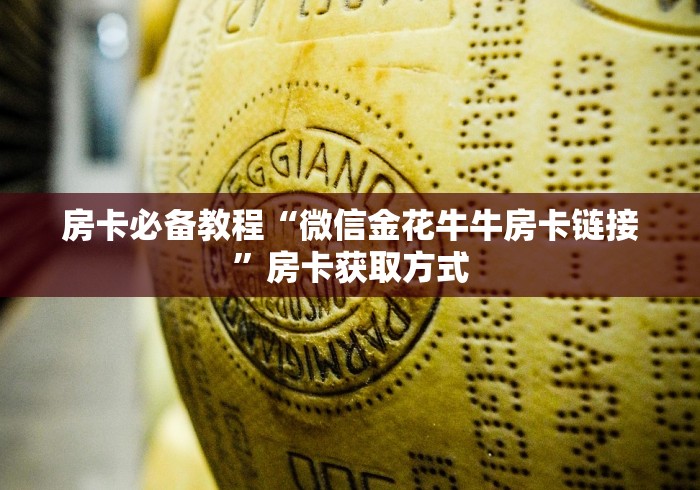 房卡必备教程“微信金花牛牛房卡链接”房卡获取方式