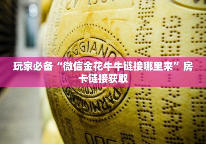 玩家必备“微信金花牛牛链接哪里来”房卡链接获取